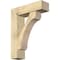 Ekena Millwork Legacy Block Rough Sawn Bracket w/ Offset Brace, Douglas Fir, 8"W x 28"D x 36"H BKT0806X28X36LEC05RDF - alternate 1